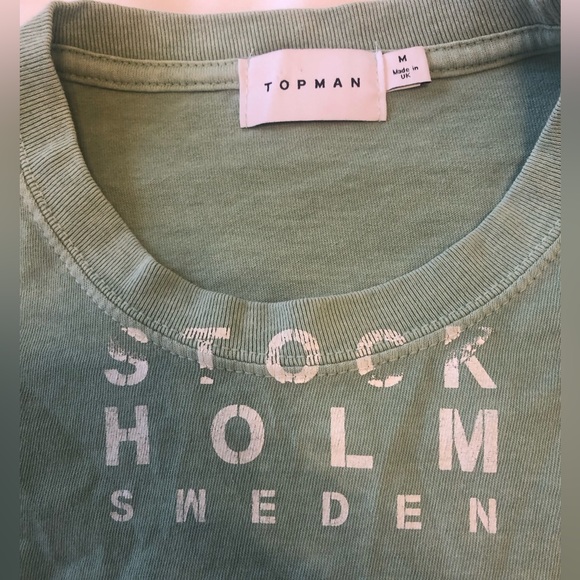 Topman T-shirt with Stockholm neck print. Size M. - Picture 4 of 4